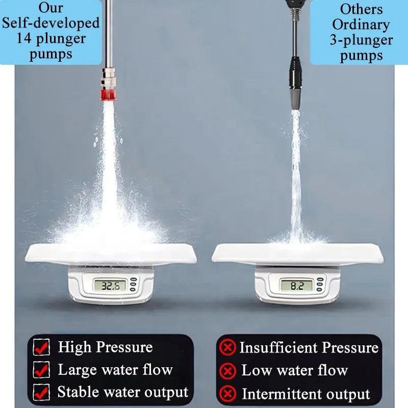 Wireless High Pressure Car Wash Machine Electric Cordless Portable Car Washer Powerful 48V Battery Car Washing Water Foam Gun