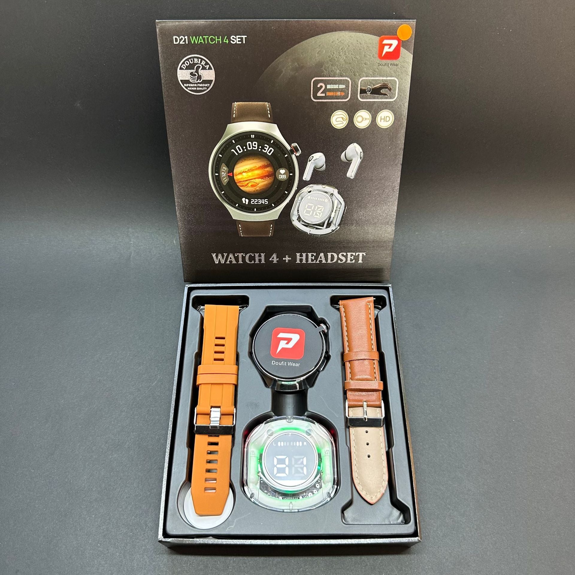 Montre Connectée Ronde Grand Écran